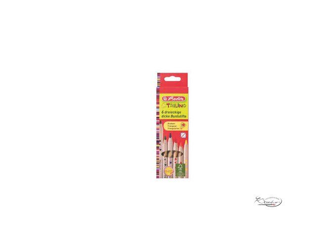 Trojhranné silné pastelky Herlitz 6