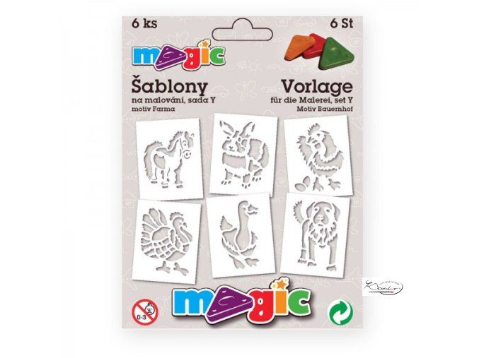 Magic papírové šablony sada Y - Farma
