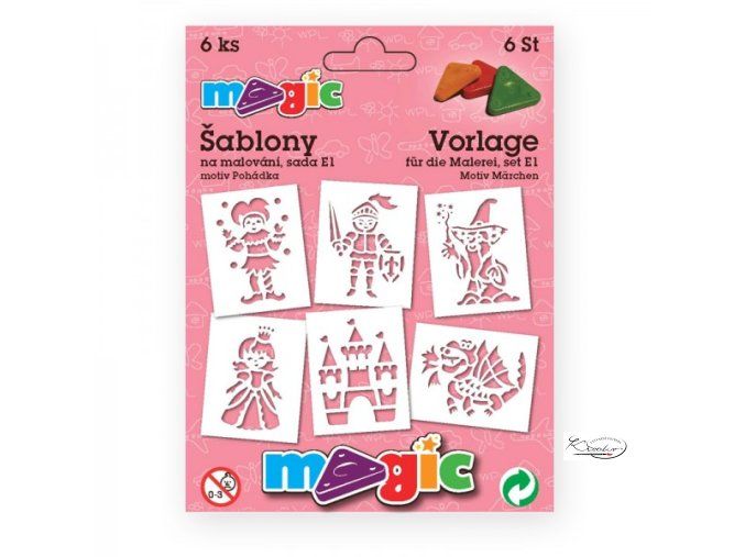 Magic papírové šablony sada E1 - Pohádka