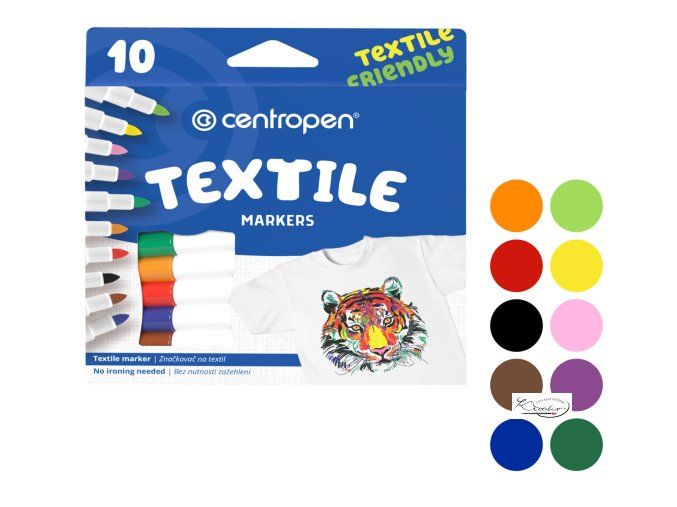 Fixy na textil Centropen 10