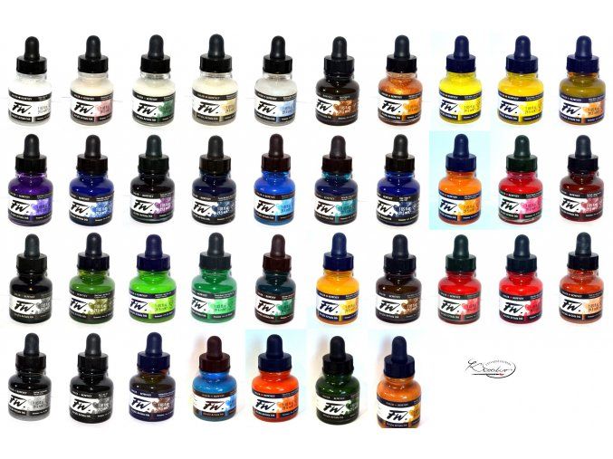 Umělecká akrylová tuš Daler Rowney 29,5 ml