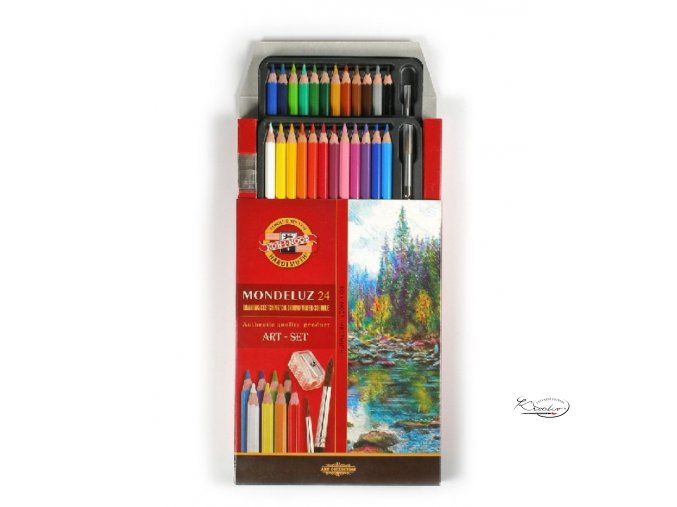 Akvarelové pastelky Mondeluz 24