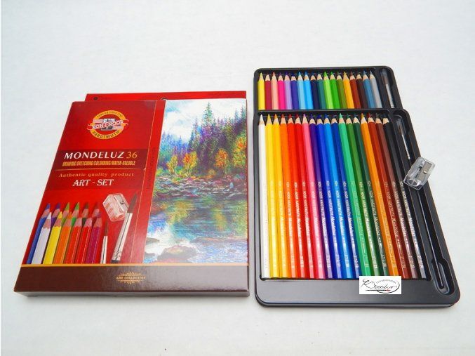 Akvarelové pastelky Mondeluz 36