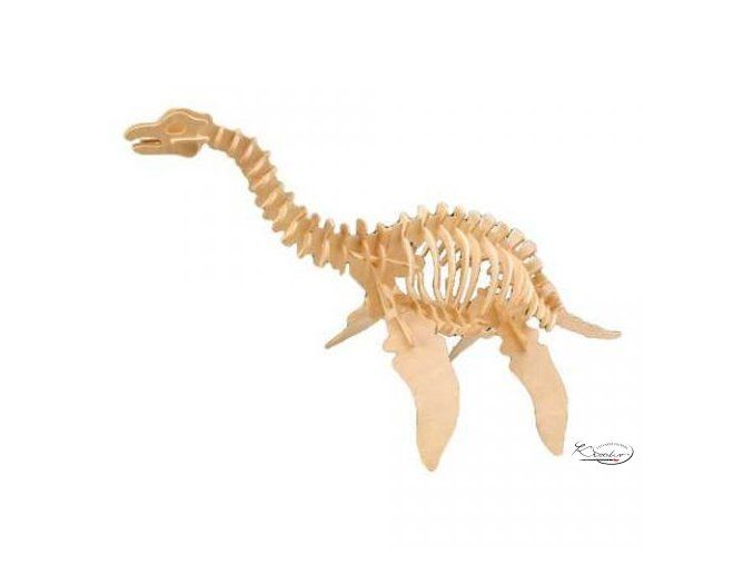 Dřevěná skládačka 3D puzzle - Plesiosaurus