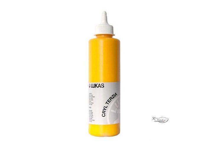 Akrylová barva LUKAS "Cryl Terzia" 500ml - Indiánská žluť