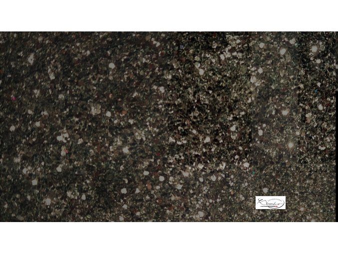 Glitterový pudr 20g - černý
