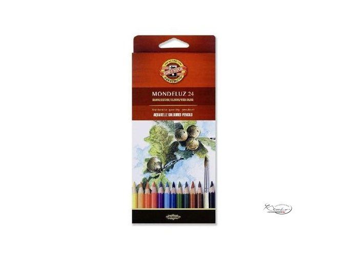 Akvarelové pastelky Mondeluz 24 ks