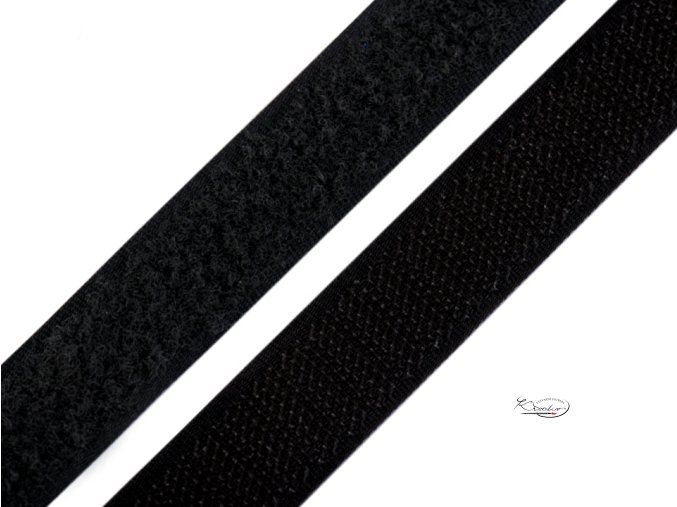SUCHÝ ZIP 20 MM / 50 CM - černý