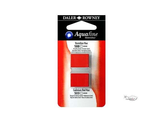 Umělecká akvarelová barva DR Aquafine - rumělka / kadmium červené 588 / 503