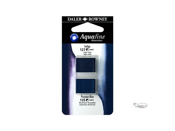 Umělecká akvarelová barva DR Aquafine - Indigo / pruská modrá 127 / 135