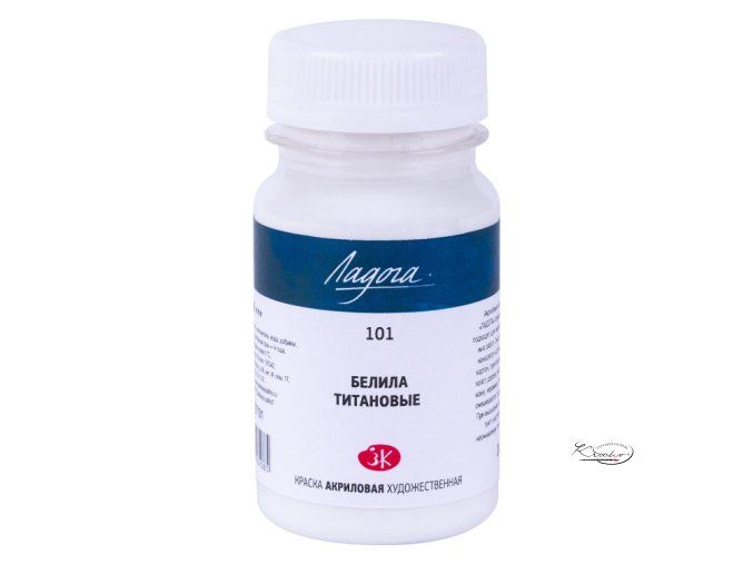Umělecká akrylová barva Ladoga 100 ml - Běloba titanová