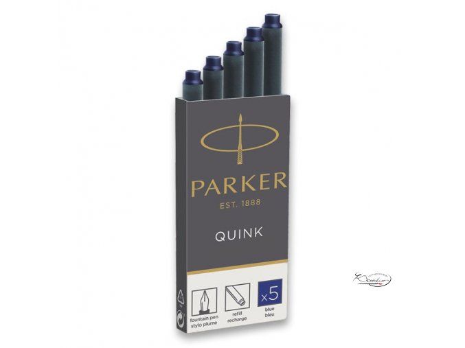Inkoustové bombičky Parker 5 ks - modré
