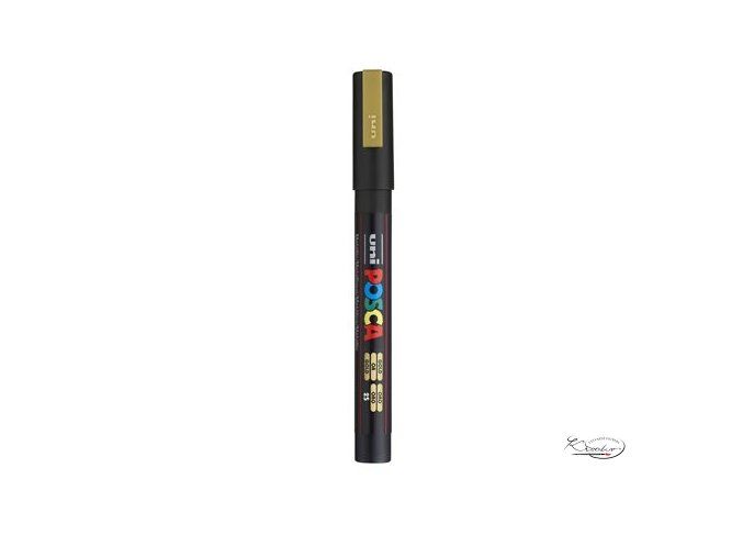 Akrylový popisovač POSCA / 0,9 - 1,3 mm - zlatý