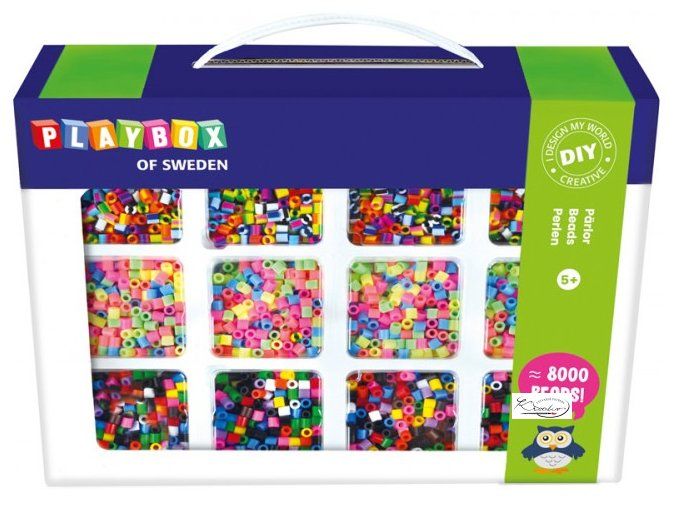 Dárková krabička s 8000 ks zažehlovacími korálky