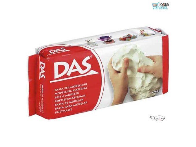 Modelovací hmota DAS 1 kg - Bílá