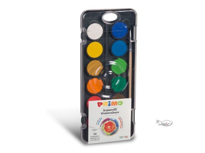 Vodové barvy Primo 12 ks / 30mm126a12fn pastiglie acquerello tavolozza morocolor primo 1 1.600x600 1