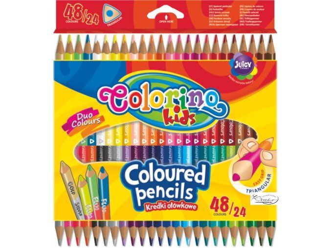 Pastelky Colorino 48 / 24 ks oboustranné