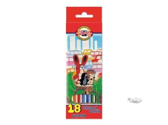 Koh-i-noor pastelky Krtek 18 ks