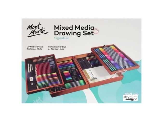 Mont Marte kreativní sada 152ks - dřevěný box