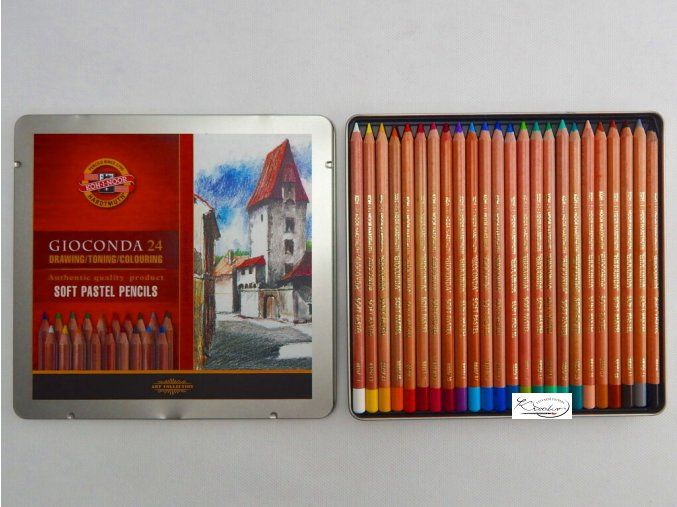 Prašné křídy Gioconda 8828/24 ks v tužce Koh-i-noor