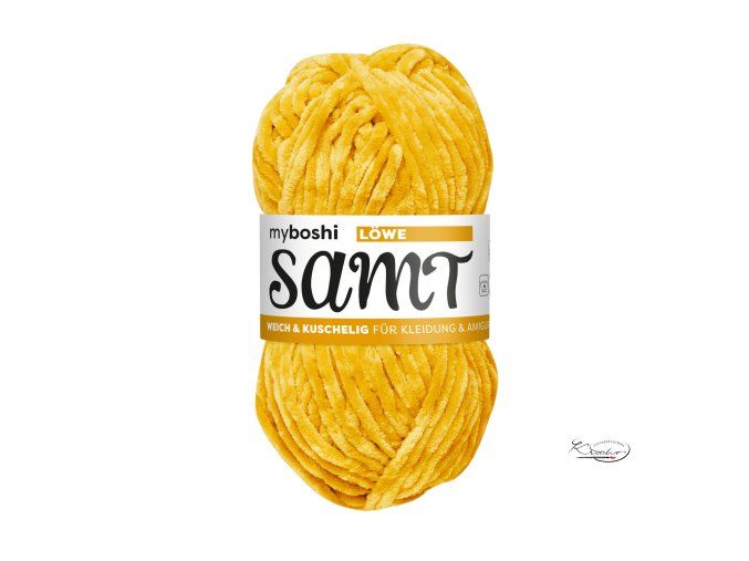 Žinilková příze na pletení a háčkování - Myboshi Samt - Lev