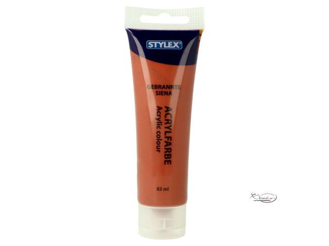 Akrylová barva Stylex 83 ml - Hnědo červená