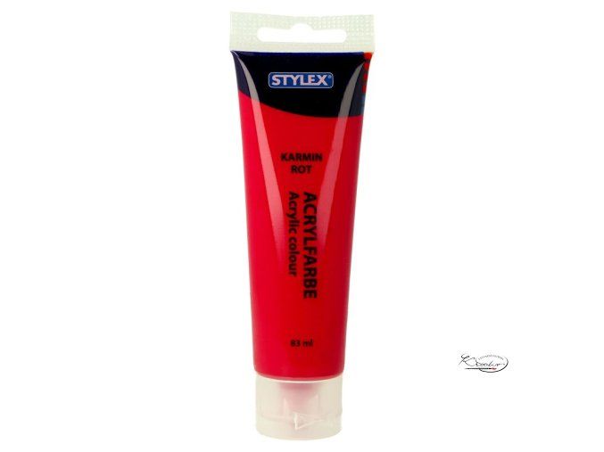 Akrylová barva Stylex 83 ml - Karmínová červená