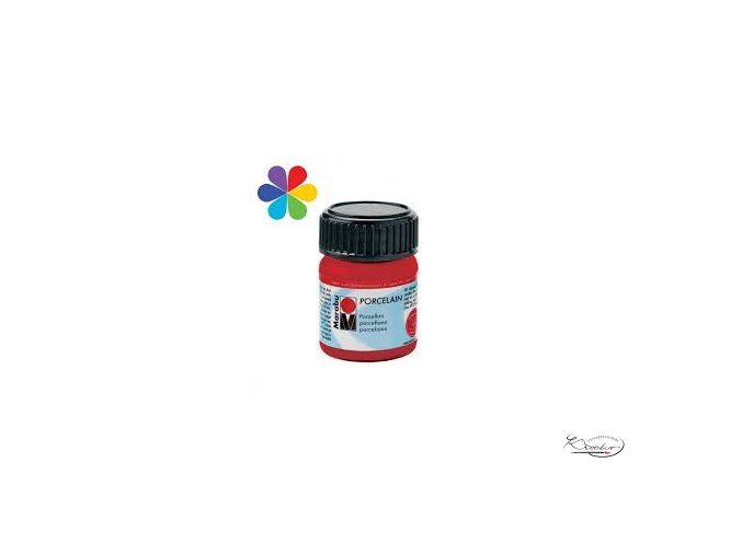 Porcelain Marabu 15ml - 125 Červená třešňová