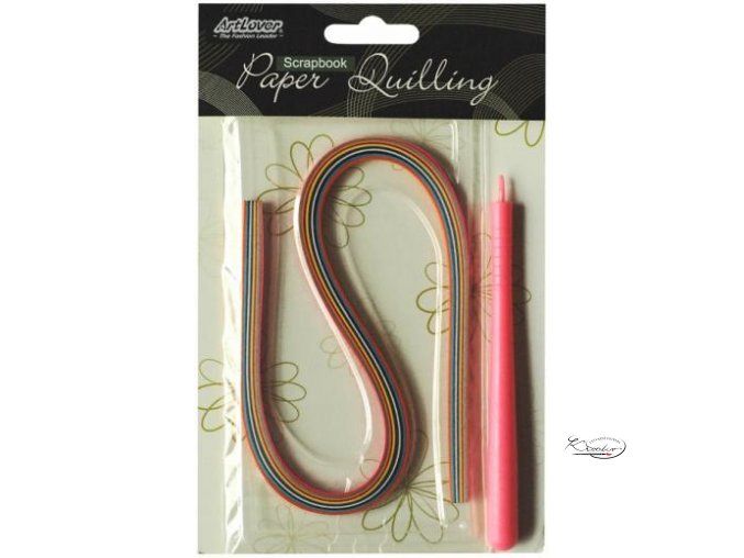 Papírové proužky na quilling 50ks 38x3mm