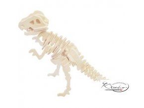 Dřevěná skládačka 3D puzzle - Tyrannosaurus