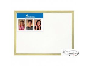 biela magneticka tabula v drevenom rame 40 x 60 cm
