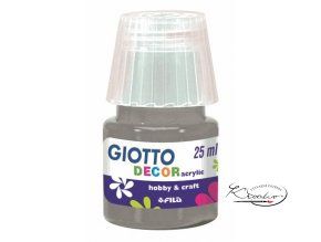 Akrylová barva Giotto Decor Matt 25ml - šedá tmavě