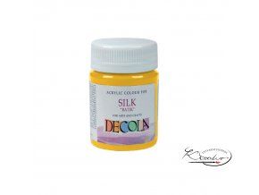 Akrylová barva na hedvábí Deco Batik 50 ml - 220 Yellow medium