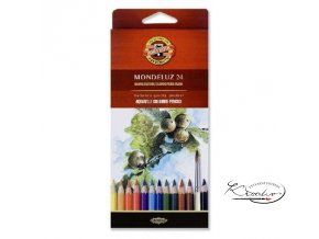 Akvarelové pastelky Mondeluz 24 ks