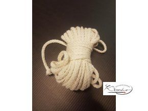 Bavlněná šňůra Macrame Ø 4 mm / 10 m - Natur