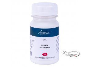 Umělecká akrylová barva Ladoga 100 ml - Běloba titanová