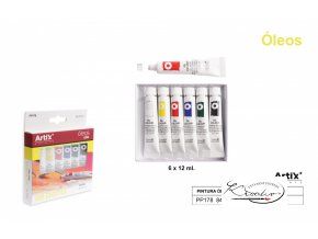 Sada olejových barev  Artix 6 x 12 ml