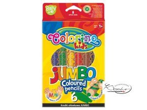 Pastelky Colorino kulaté Jumbo Baby Line 6 ks + ořezávátko