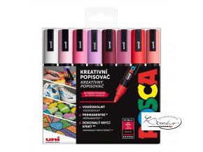 Sada akrylových popisovačů Posca 8 - Love - teplé tóny