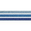 Dekorativní páska 1,5 cm x 3 m Glitr tyrkys / modrá / sv.modrá