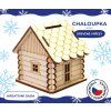 Dřevěné výřezy - Chaloupka pokladnička 6 cm