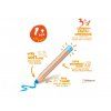 Pastelky Carioca Baby Crayon 3 in 1 / 6 ks