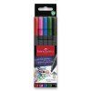 Fineliner Faber-Castell Grip - 5 barev, základní barvy