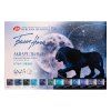 Sada akvarelových barev White Nights v plastové krabičce, 12 ks x 2,5 ml