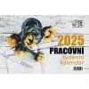 Kalendář 2025 Pracovní velký, stolní, týdenní, 225 x 150 mm